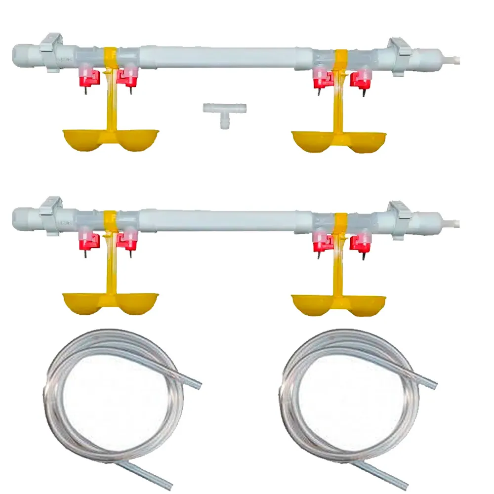 Ниппельная поилка на трубу 25мм для кур, перепелов, бройлеров