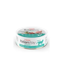 Безглютеновые консервы Italian Way для стерилизованных кошек и кастрированных котов с форелью и черникой подходят не только для животных,  ...