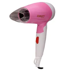 Стильный складной фен для путешествий Scarlett SC-2199. Высокопроизводительный двигатель для экстремальной скорости и максимально сконцентрированного воздушного  ...