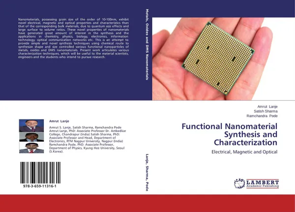 Обложка книги Functional Nanomaterial Synthesis and Characterization, Amrut Lanje,Satish Sharma and Ramchandra Pode