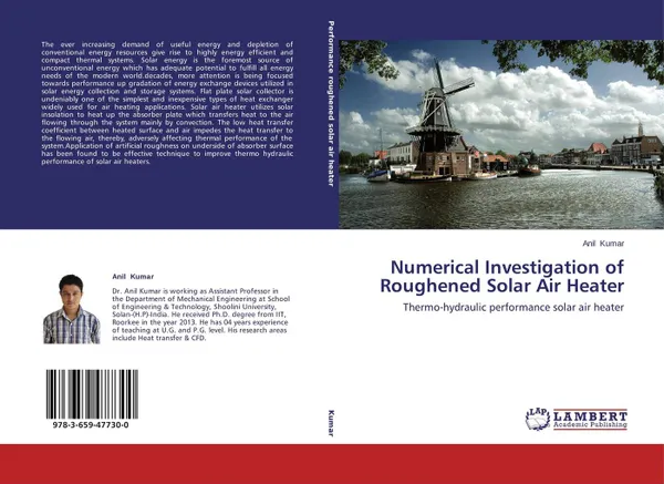 Обложка книги Numerical Investigation of Roughened Solar Air Heater, ANIL KUMAR