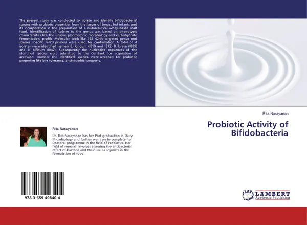 Обложка книги Probiotic Activity of Bifidobacteria, Rita Narayanan