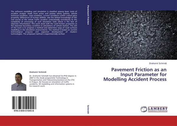 Обложка книги Pavement Friction as an Input Parameter for Modelling Accident Process, Drahomír Schmidt