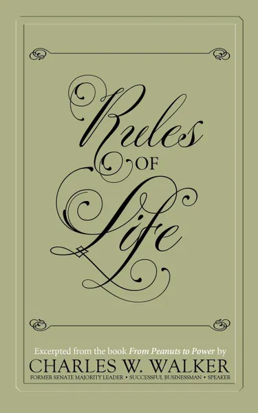 Обложка книги Rules of Life, Charles W Walker