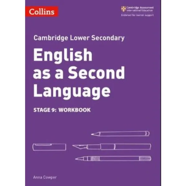 Обложка книги Cambridge Lower Secondary English as a Second Language Workbook Stage 9, Anna Cowper