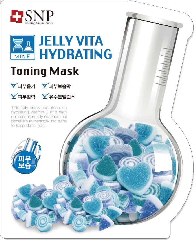 фото Маска косметическая SNP Jelly Vita Hydrating Toning тканевая для лица с витамином Е увлажняющая тонизирующая, 30 мл