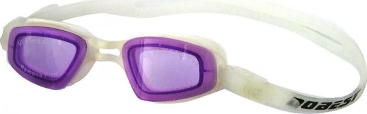 фото Очки для плавания Dobest HJ-53, белый/фиолетовый
