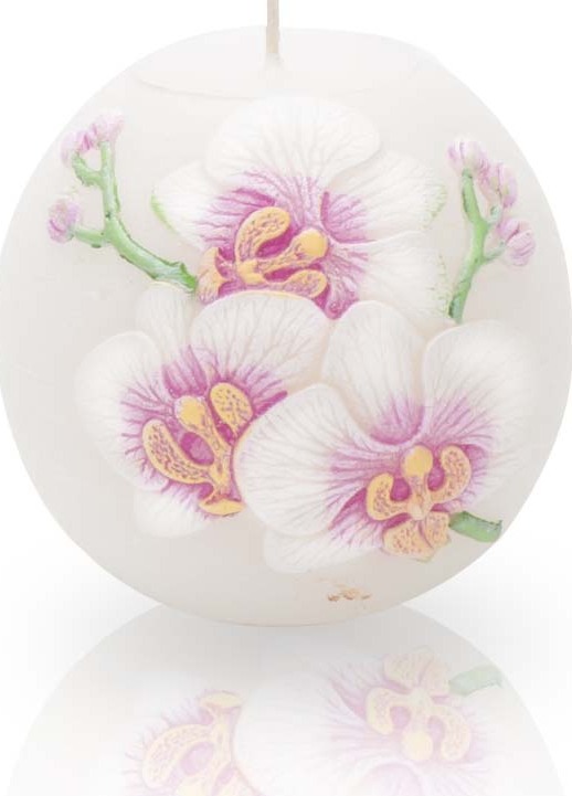 фото Свеча Bartek Orchid Bouquet, разноцветный, диаметр 10 см