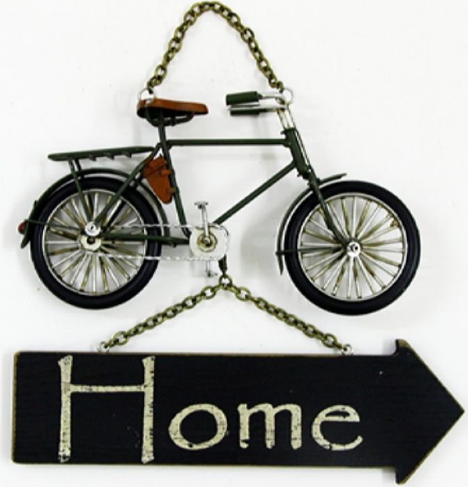 фото Украшение на стену "Велосипед Home", MR-50452, 25 х 4 х 27 см Noname