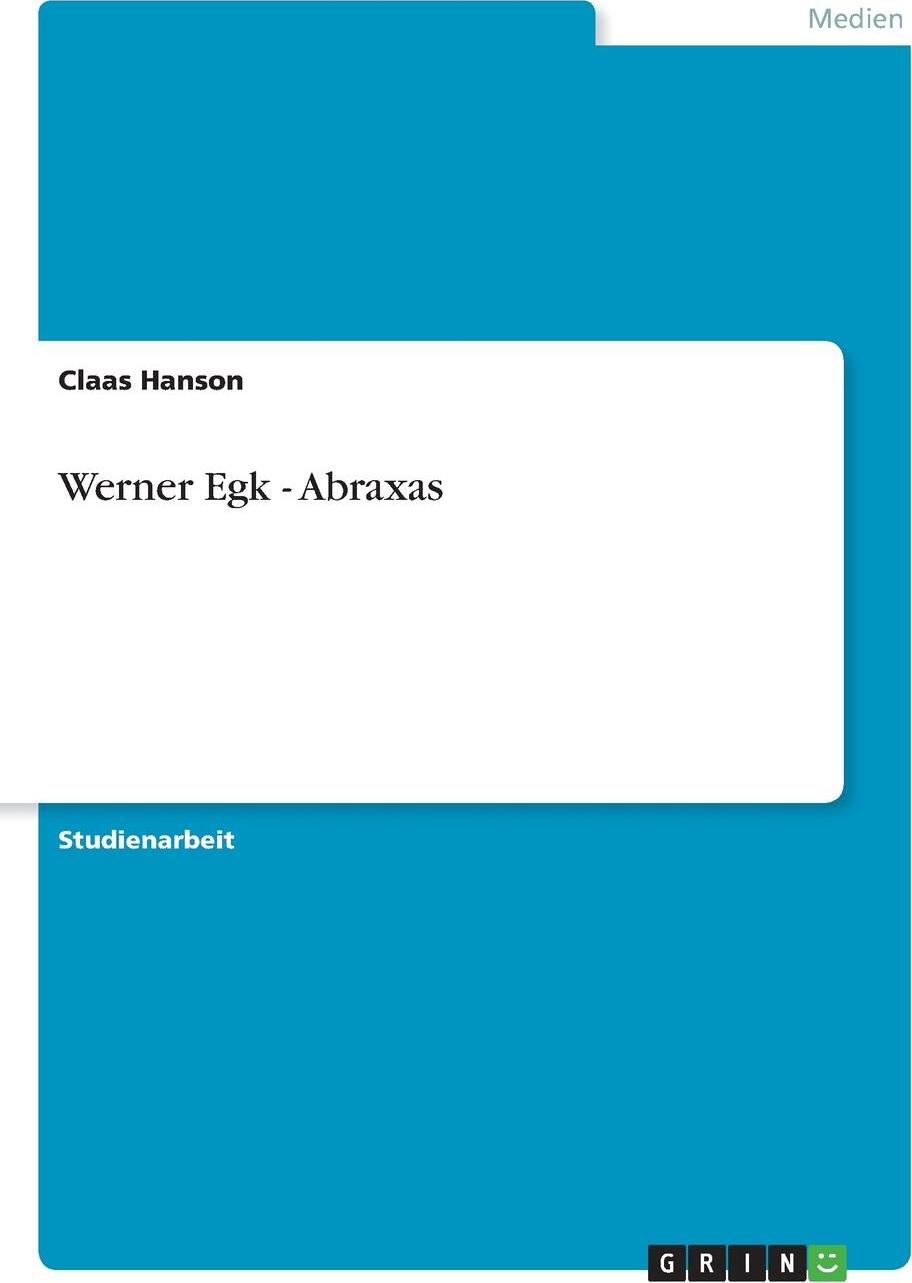 фото Werner Egk - Abraxas