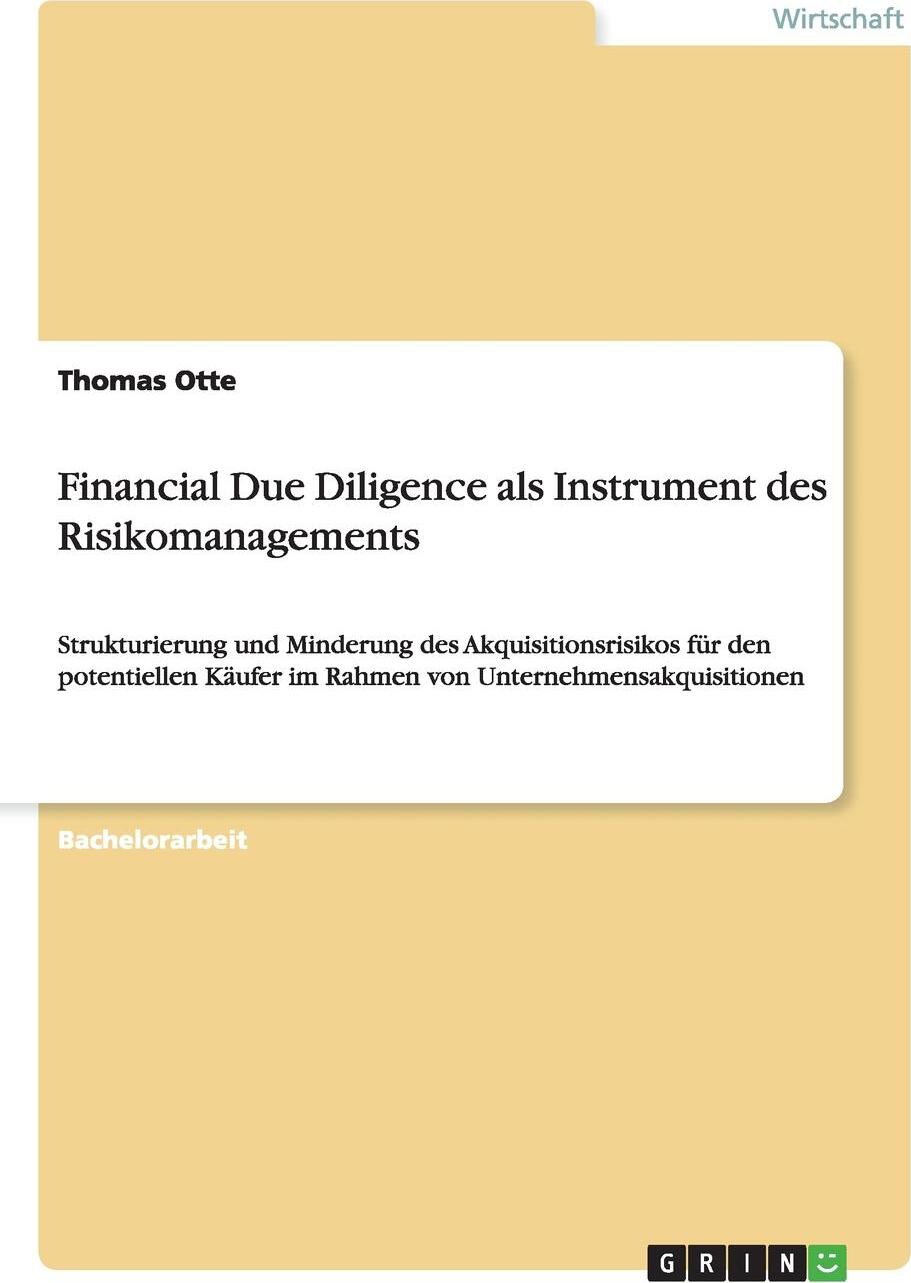 фото Financial Due Diligence als Instrument des Risikomanagements