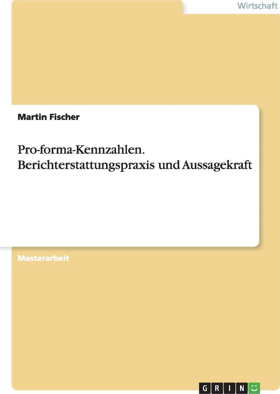 фото Pro-Forma-Kennzahlen. Berichterstattungspraxis Und Aussagekraft