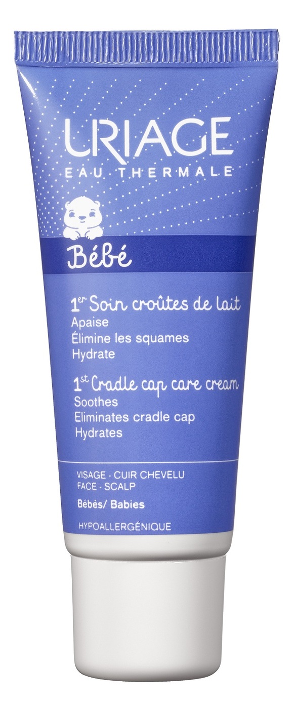 Крем от молочных корочек для кожи головы Uriage Bebe 1er Soin Croutes ...