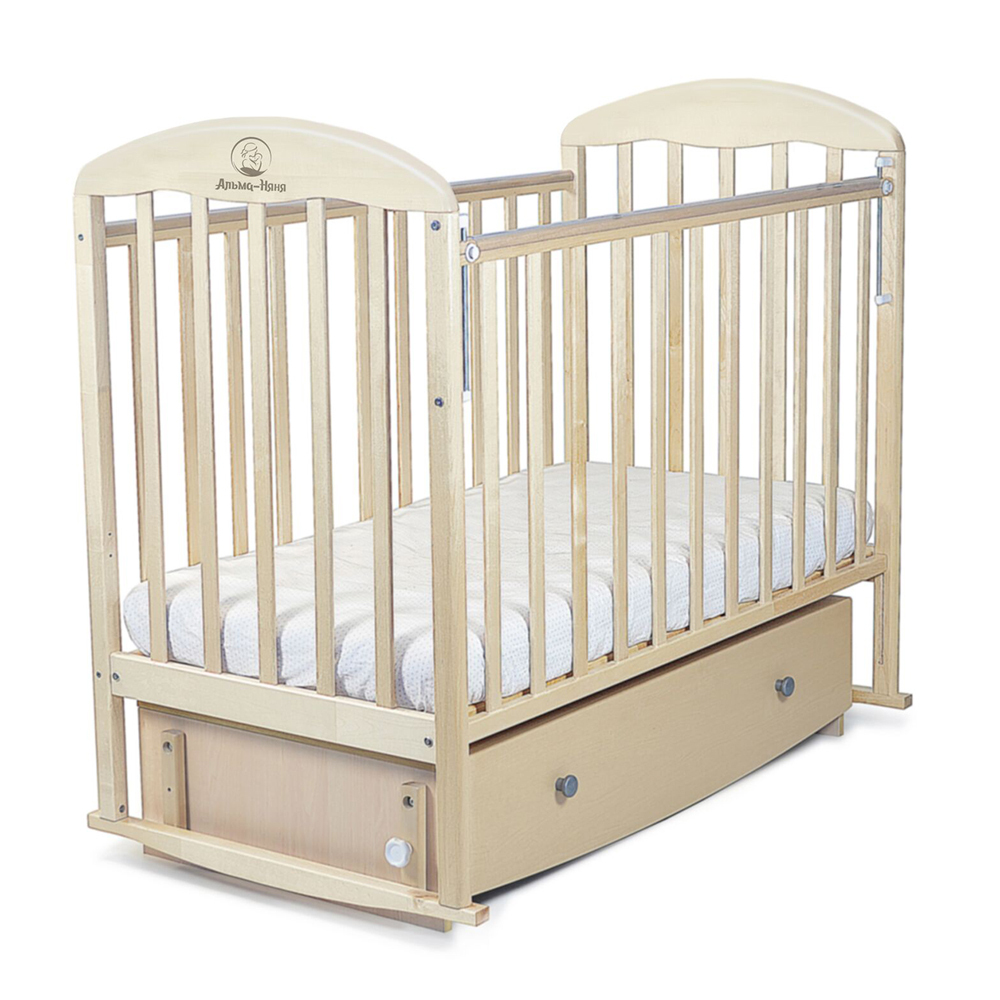 Кровать детская Альма-Няня Венеция маятник с закрытым ящиком — купить в ...