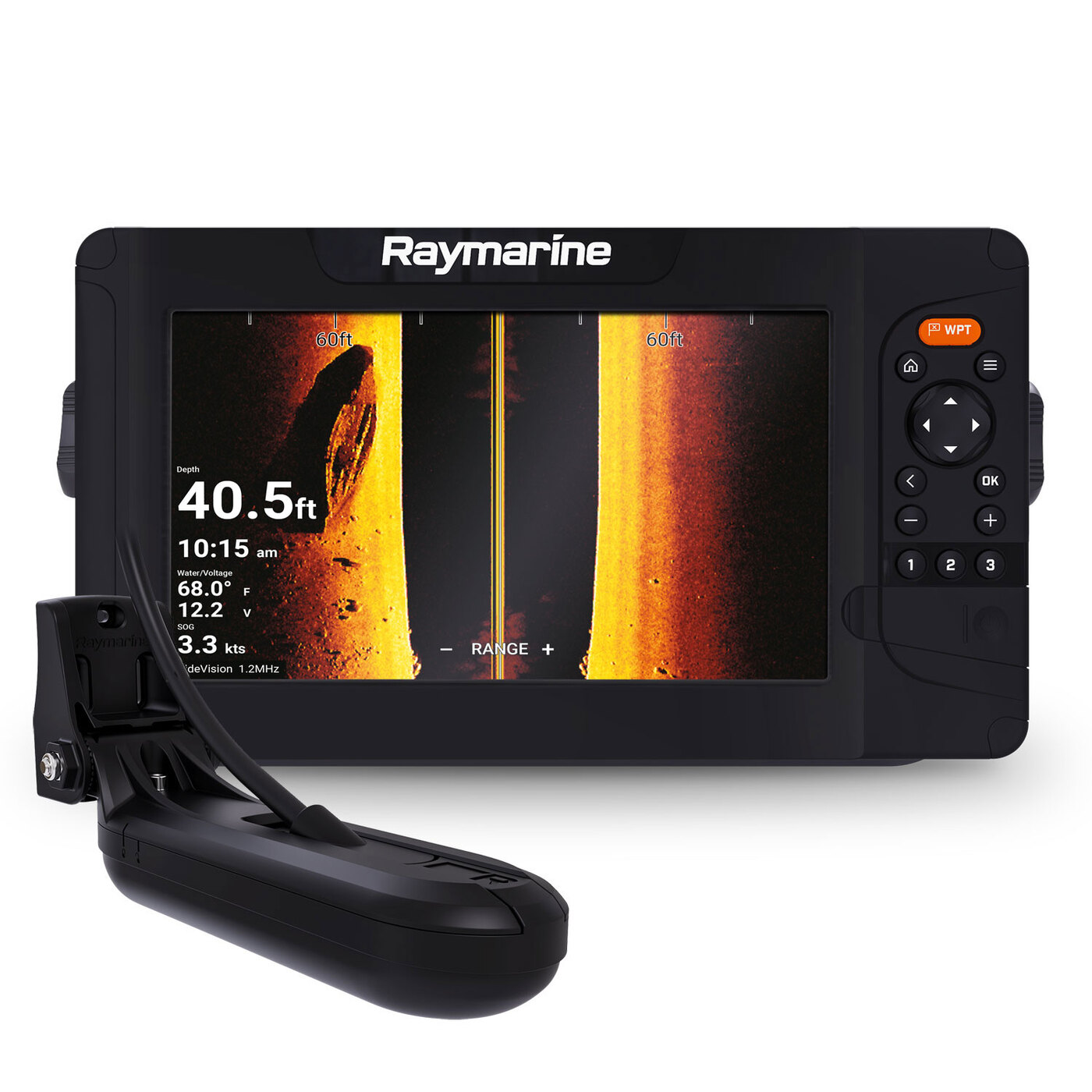 Эхолот-Картплоттер Raymarine Element 9 HV с датчиком HV-100 в комплекте ...