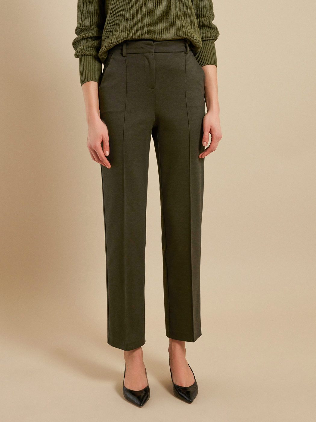Зарина брюки женские зеленые