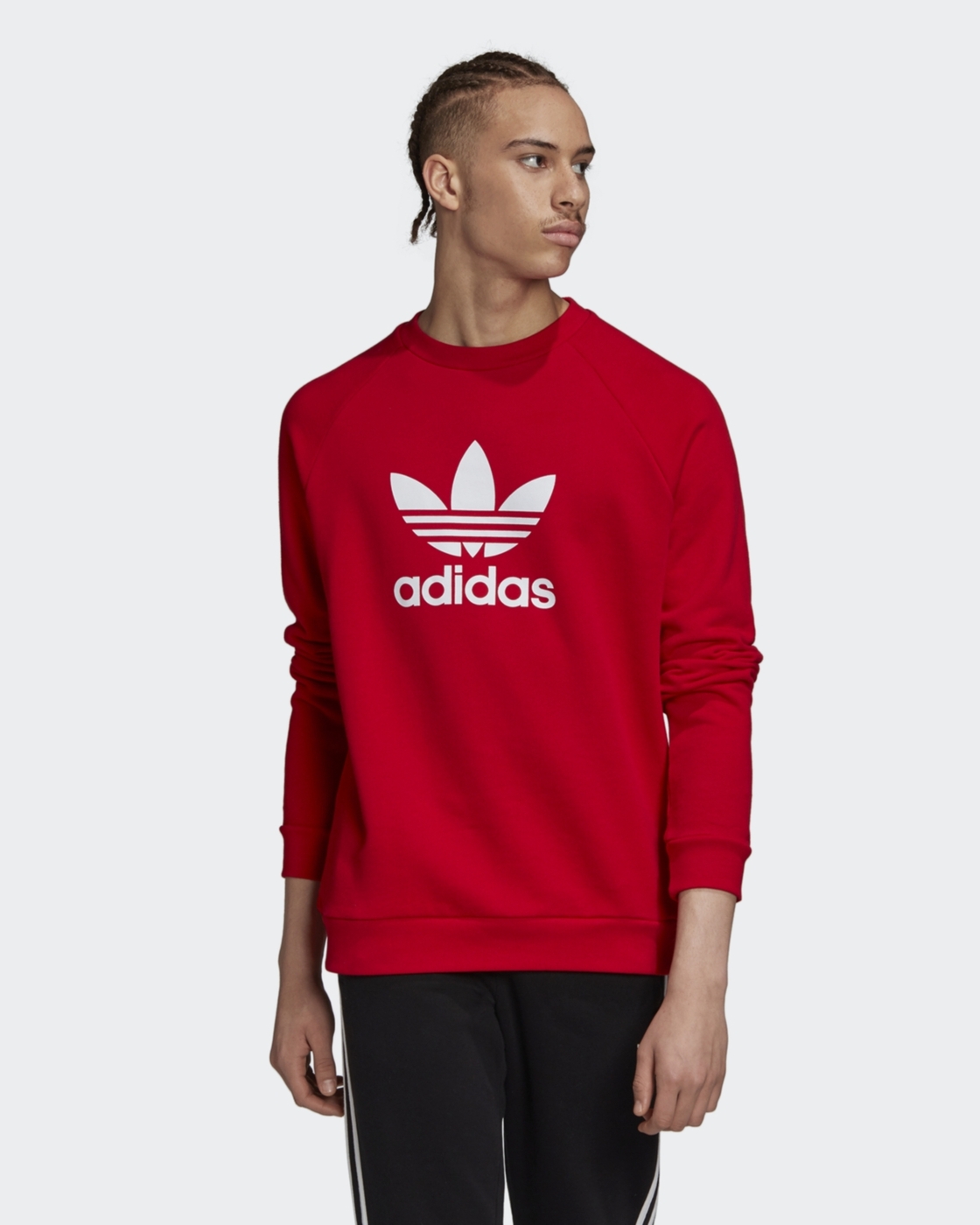 adidas originals trefoil crew