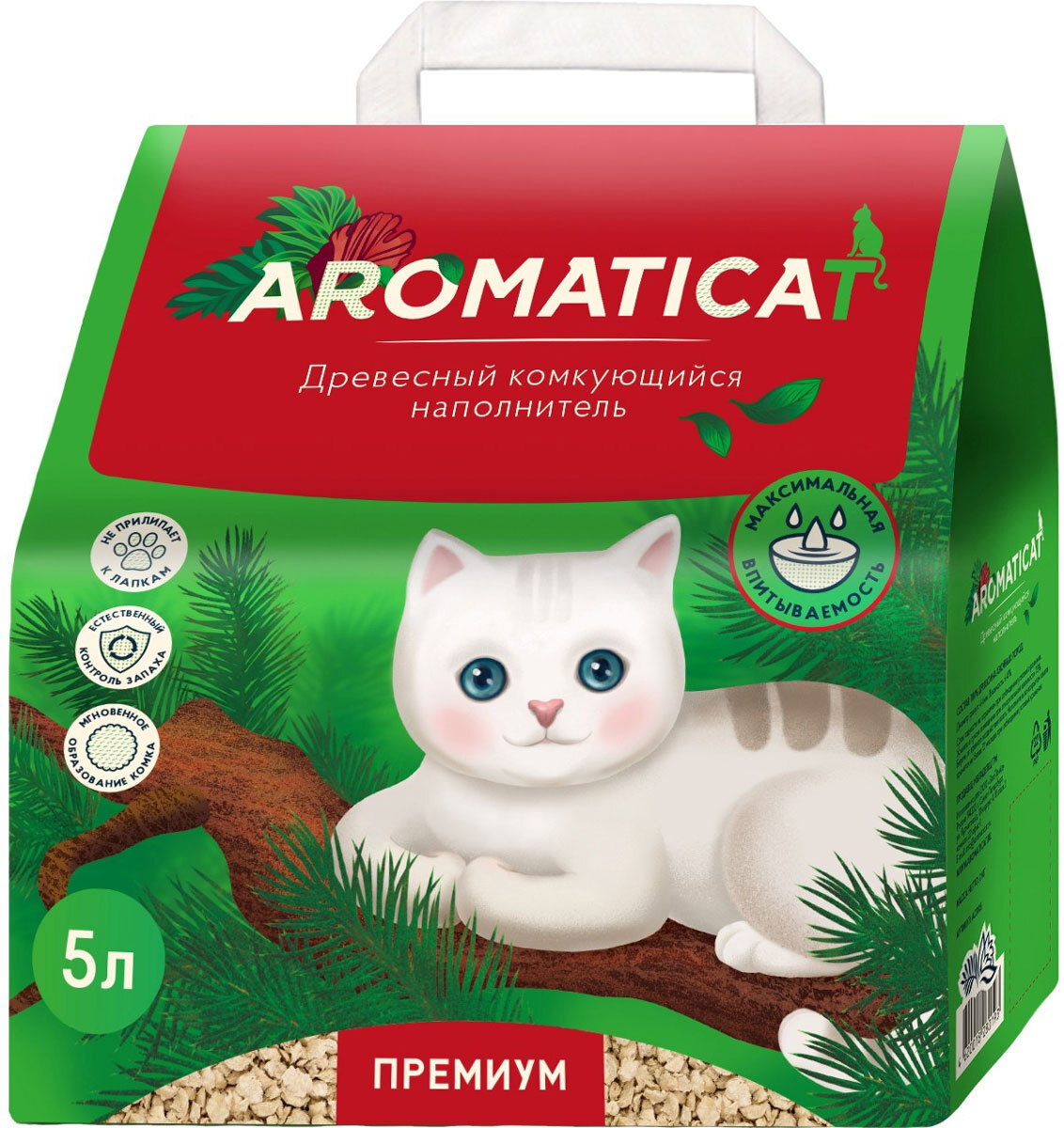 Наполнитель для кошачьего туалета AROMATICAT PREMIUM наполнитель ...