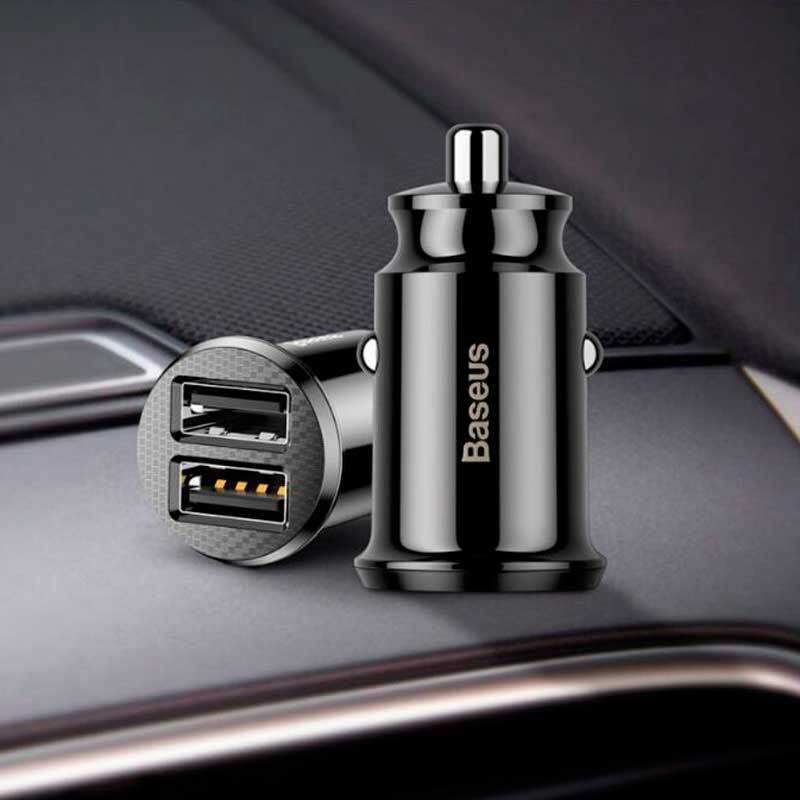 Автомобильное зарядное устройство Baseus Grain Car Charger Dual USB 5V 31A, CCALL-ML01