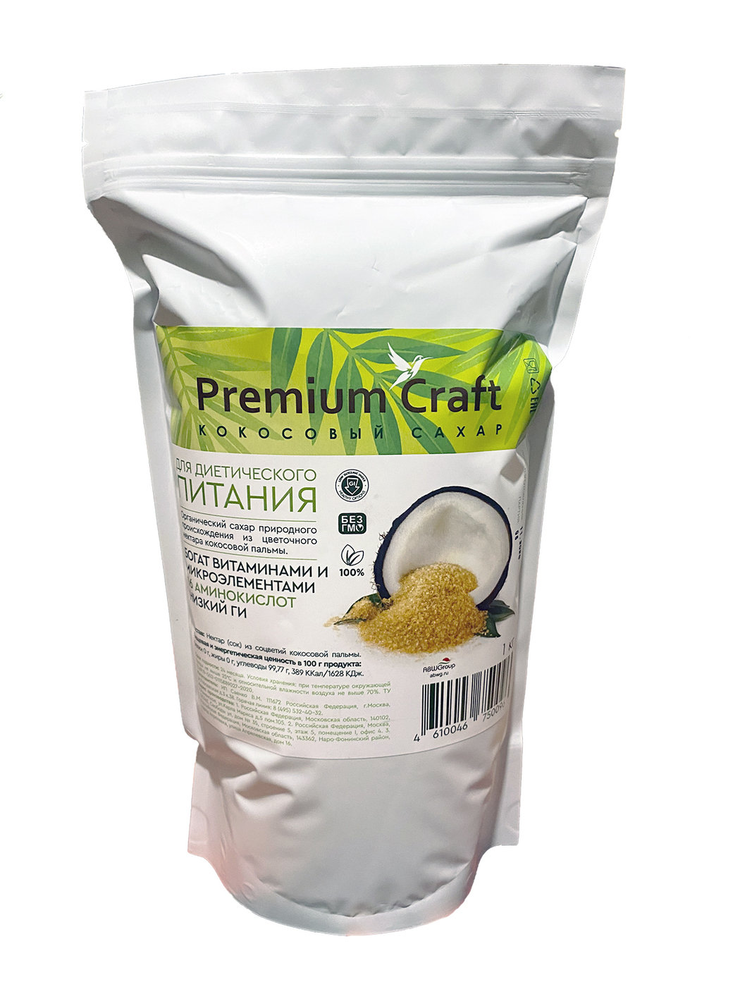 Premium Craft Сахар Кокосовый Песок 1000г. 1шт.