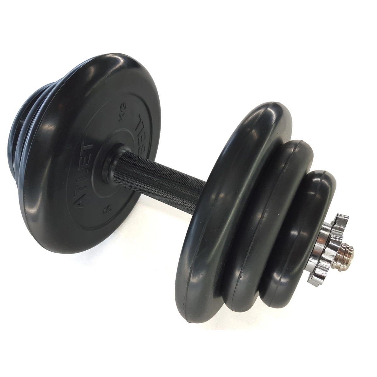 Гантели MB BARBELL Atlet гантель 19 кг, 1 шт. по 19 кг, черный - купить ...