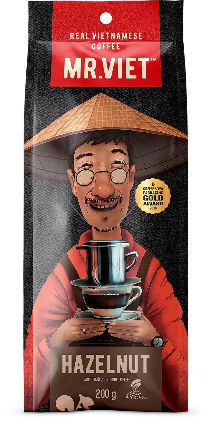 Кофе молотый Mr. Viet "Лесной Орех" со вкусом лесного ореха, 200 г ...