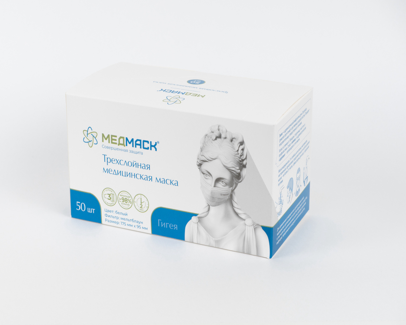 Маска медицинская MedMask...