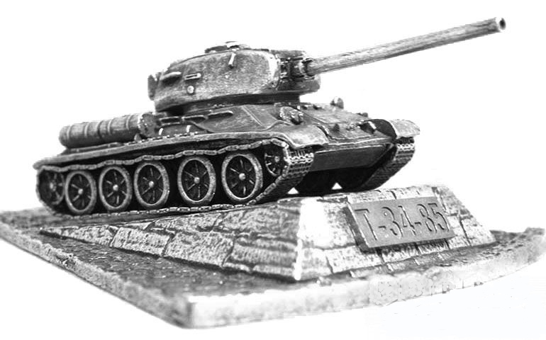 Металлическая модель танка Т-34-85 масштаб 1/100 — купить в интернет ...