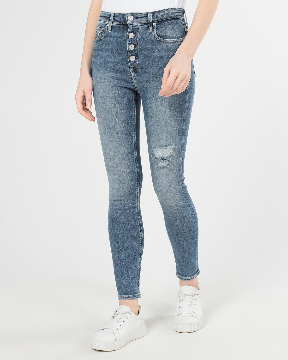 high rise skinny calvin klein jeans