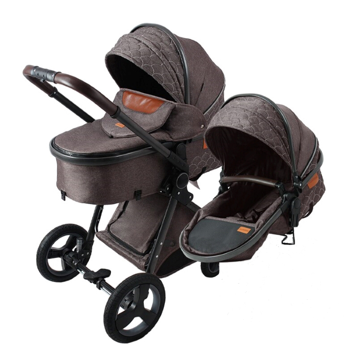 LUXMOM V9 коляска детская 2 в 1 высокая Ландшафтная коляска EVA большие ...