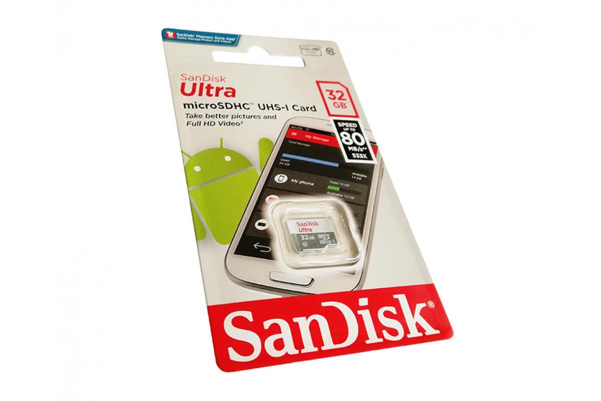 Карта памяти sandisk ultra 32 гб sdsqunr 032g gn3mn