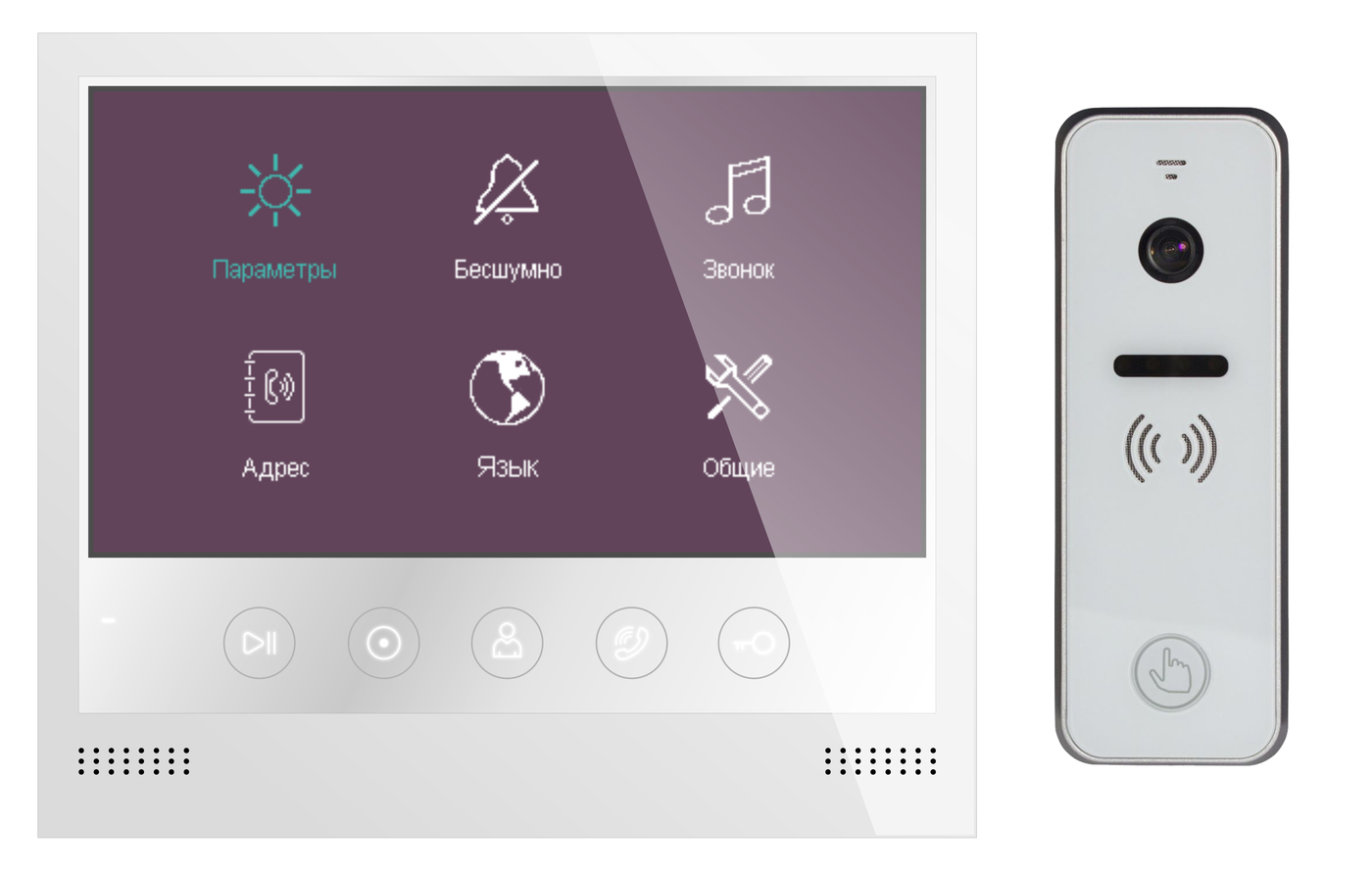 Tantos Selina HD M и iPanel 2 HD + (белая) (комплект домофона 7" HD с ...