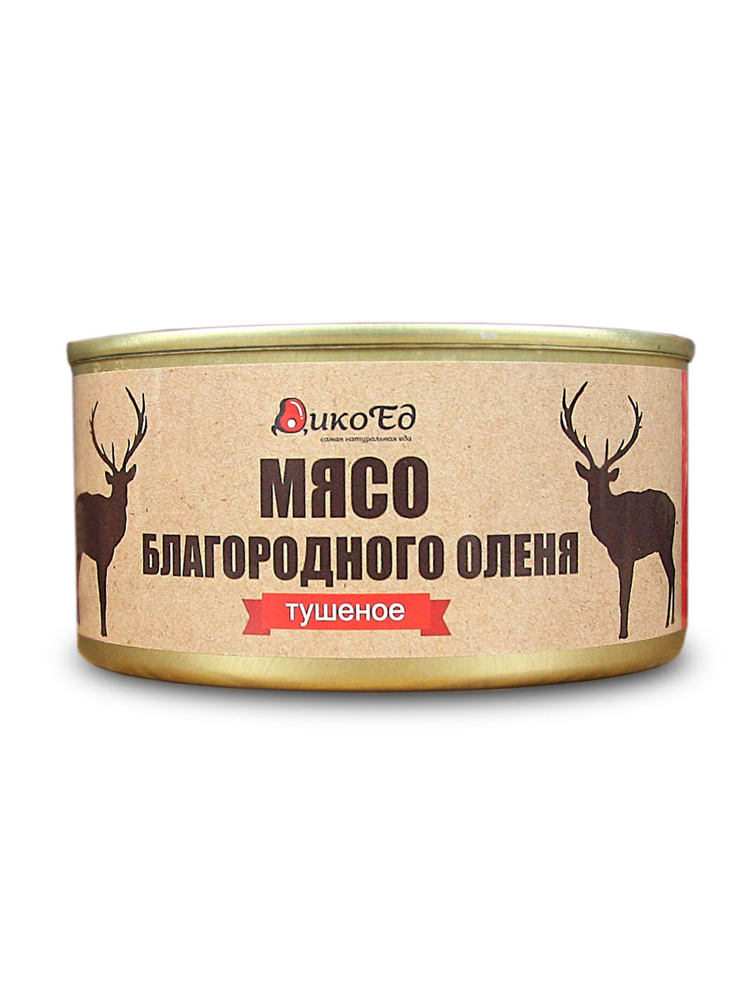 Мясо благородного оленя тушеное натуральное, 325 грамм — купить в ...