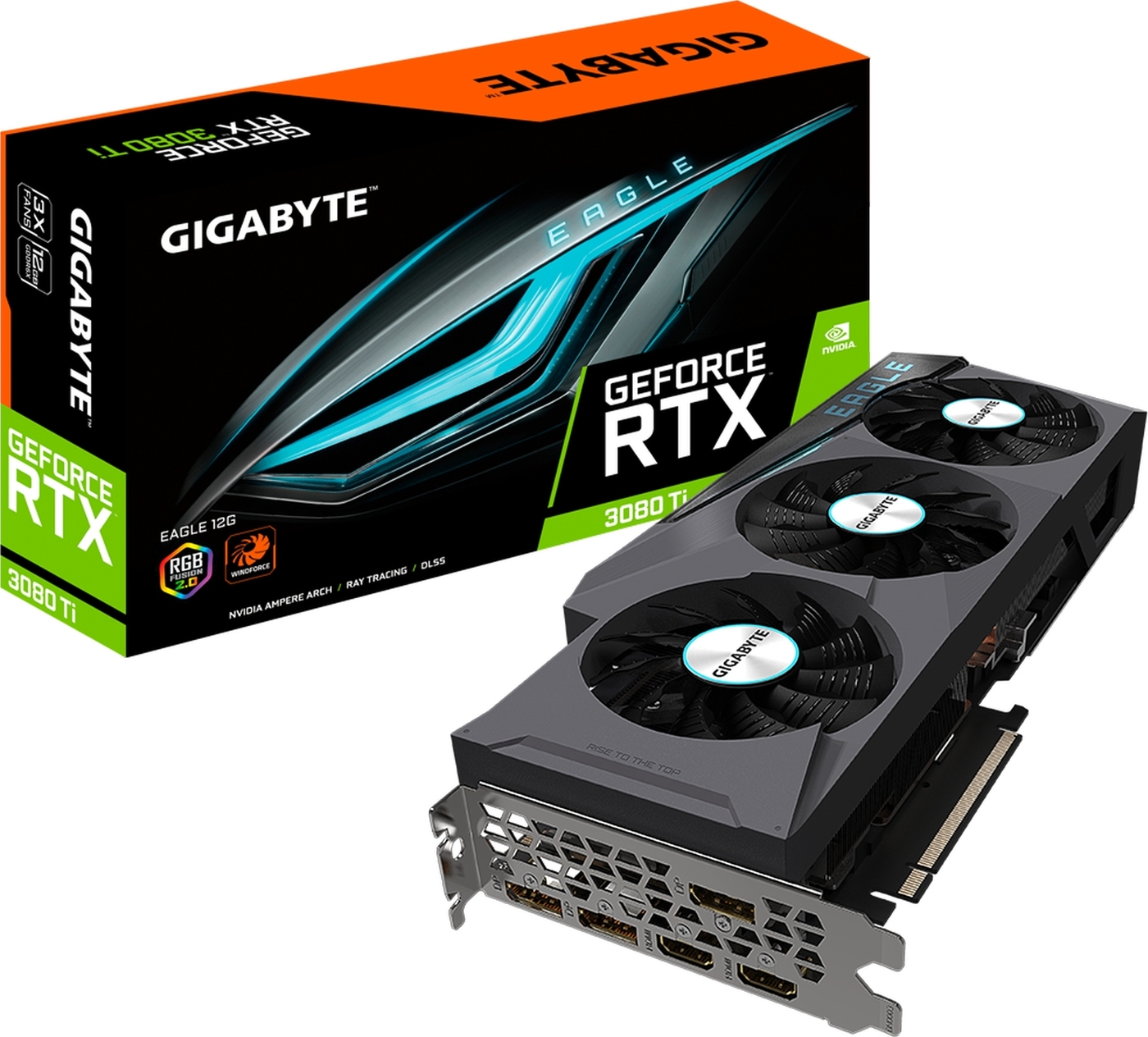 GigabyteВидеокартаGeForceRTX3080Ti12ГБ(GV-N308TEAGLE-12GD)