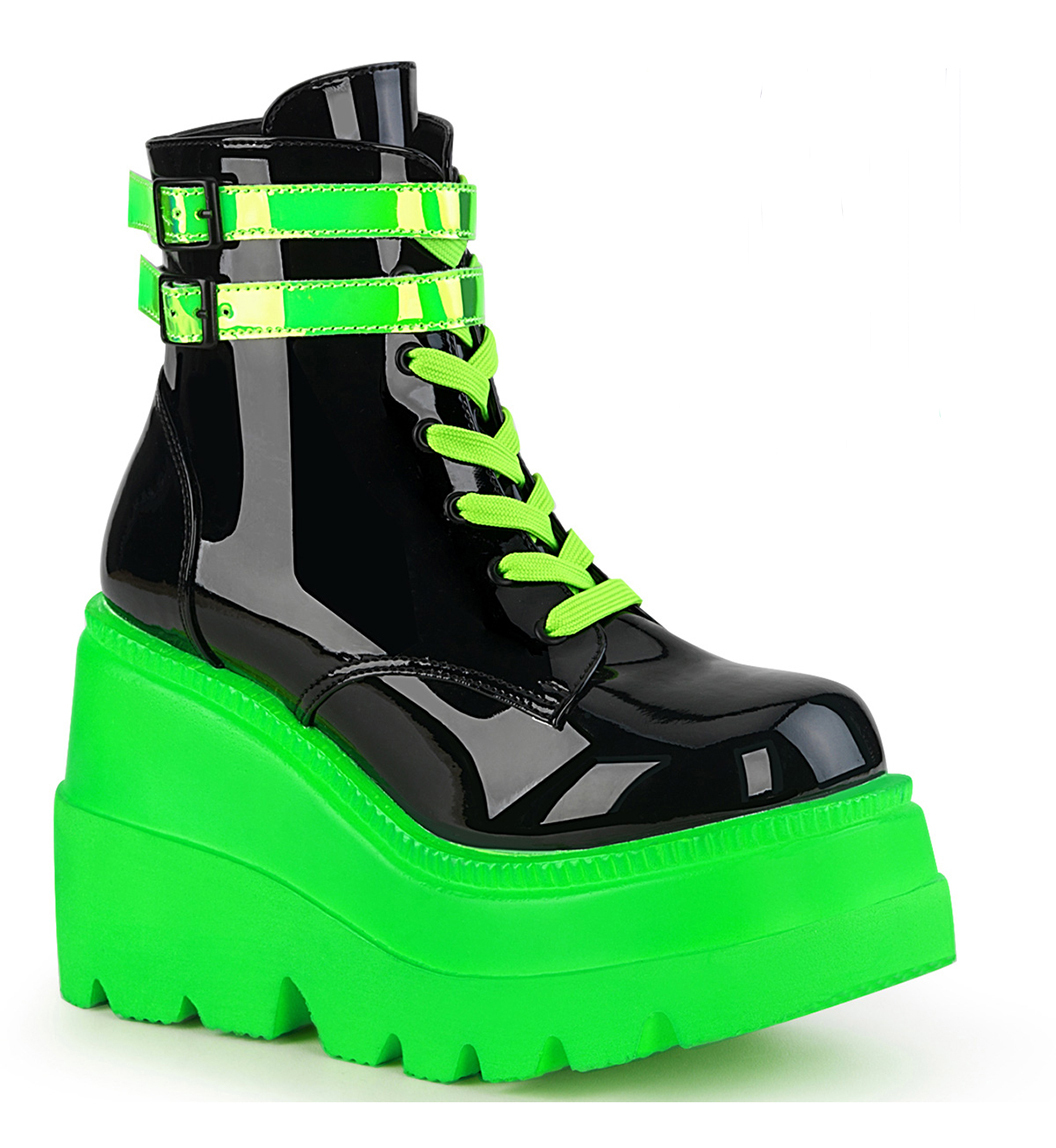 Ботинки Shaker-52 Neon Green Demonia