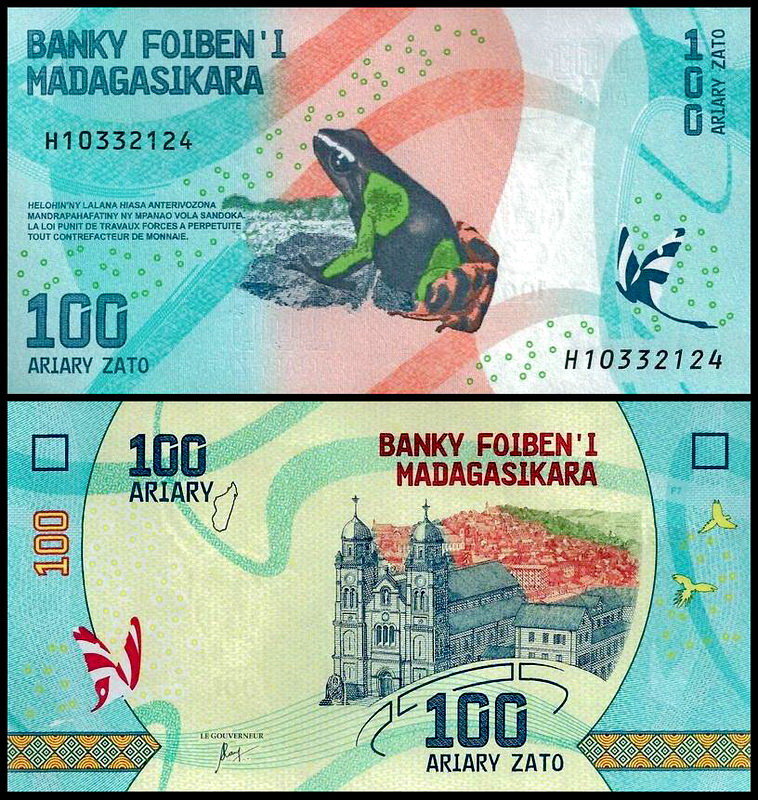 Банкнота 10 000 франков - Мадагаскар - 1988-1994 гг - KM# 74 - Интернет-магазин