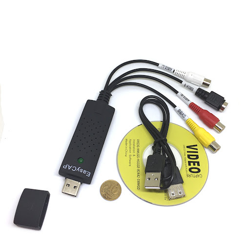 Устройство видеозахвата EasyCAP 3xRCA/S-Video --> USB 2.0, адаптер конвертер, USB2.0 / ЮСБ видеозахват