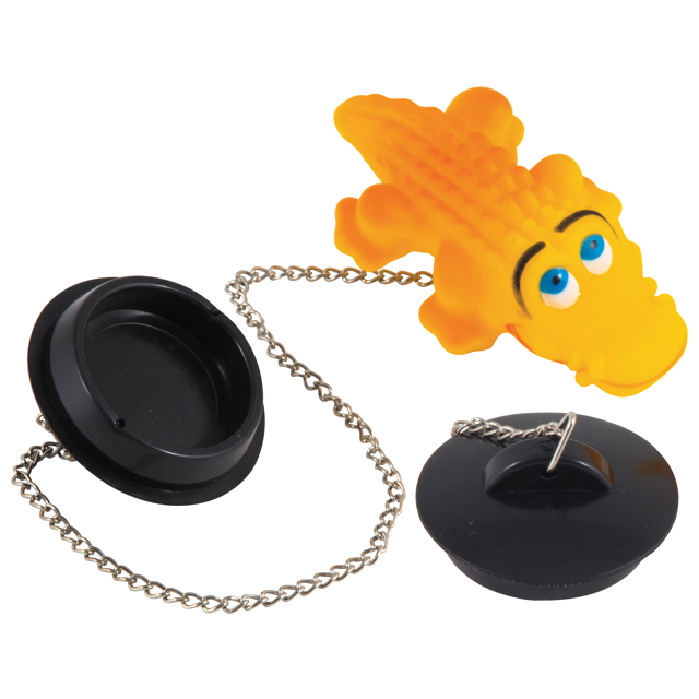 Пробка для ванны Крокодил ПВХ с цепочкой и игрушкой — купить в интернет ...