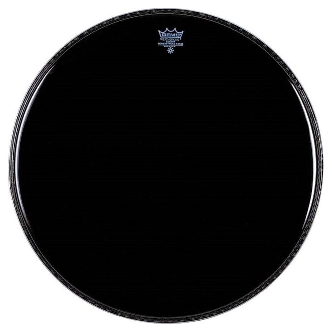 Remo P3-1022-ES22" Powerstroke ebony передний пластик для бас барабана...
