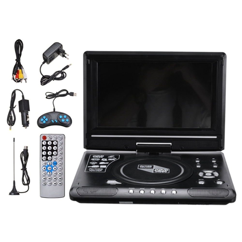 E S B X)-9,8-дюймовый портативный домашний автомобильный DVD-плеер VCD CD  Game TV Player USB-радиоадаптер Поддержка приема FM-радио-EU Plug - купить  с доставкой по выгодным ценам в интернет-магазине OZON (1491101926)