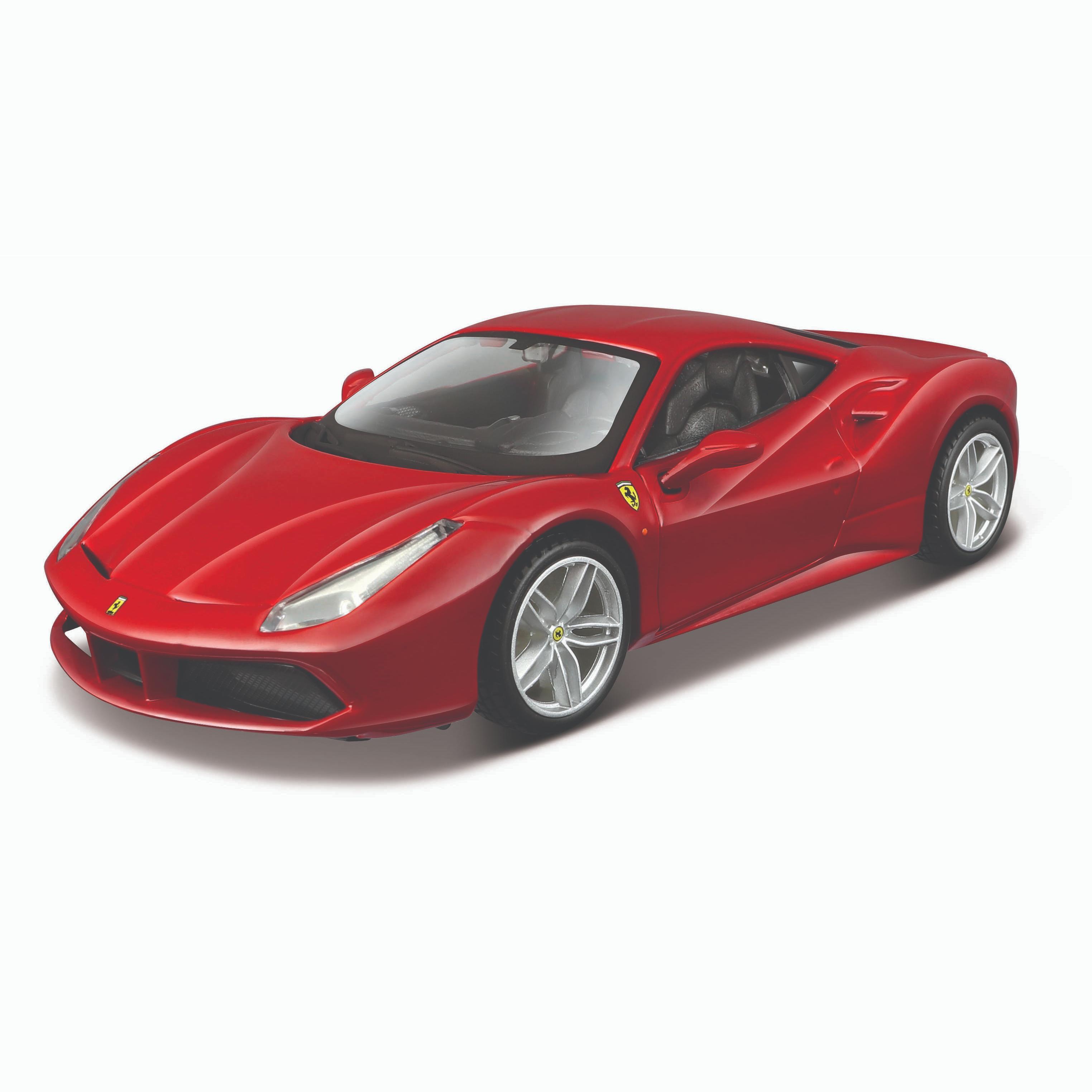 Машинка металлическая Ferrari R&P 488 GTB, открывающиеся двери, вращающиеся  резиновые колеса, масштабная коллекционная модель Bburago Ббураго 1:32  красная, Феррари / Ферари / Ферарри ГТБ - купить с доставкой по выгодным  ценам в интернет-магазине OZON ...