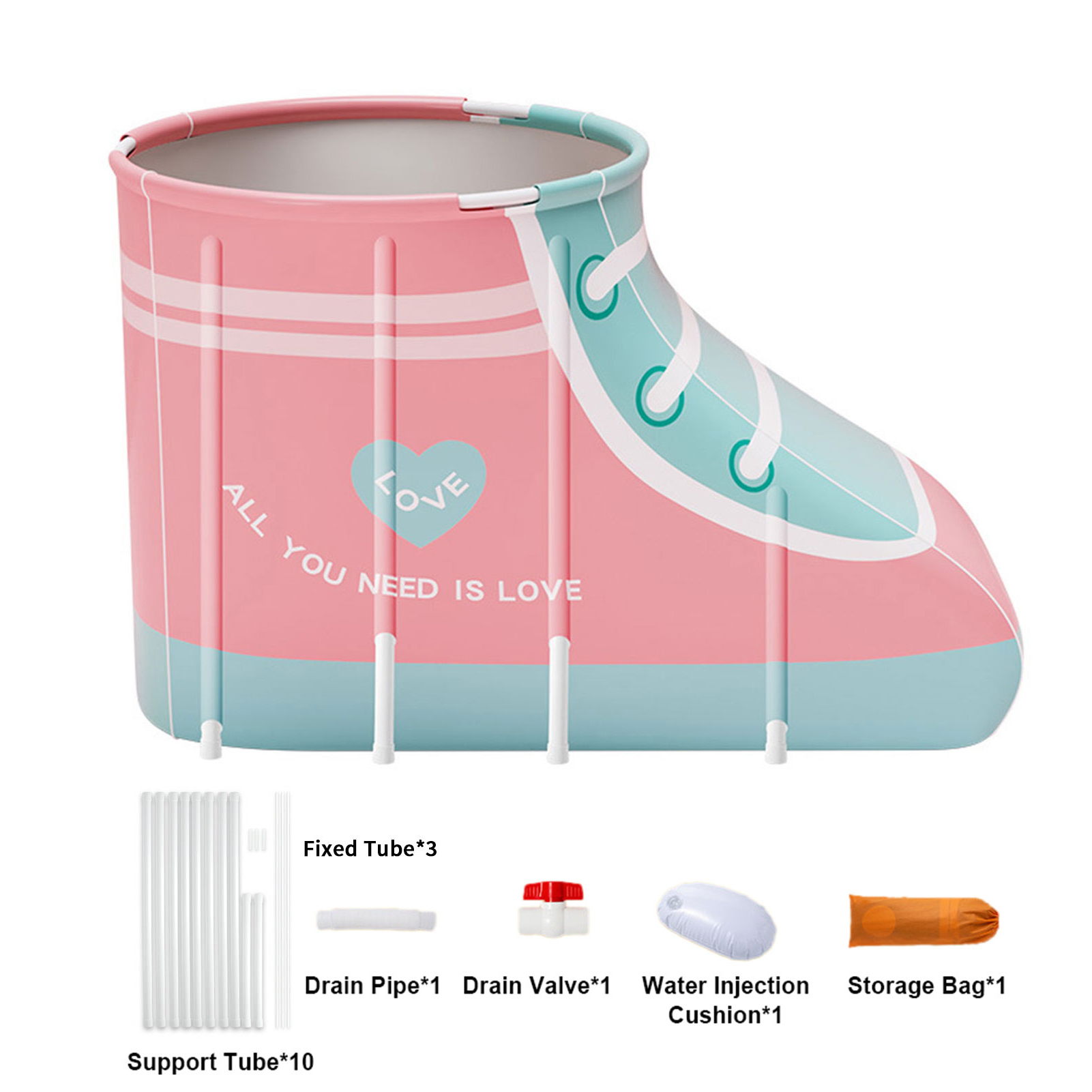 Гидромассажная ванна складная портативная ванна в форме башмака купить ...