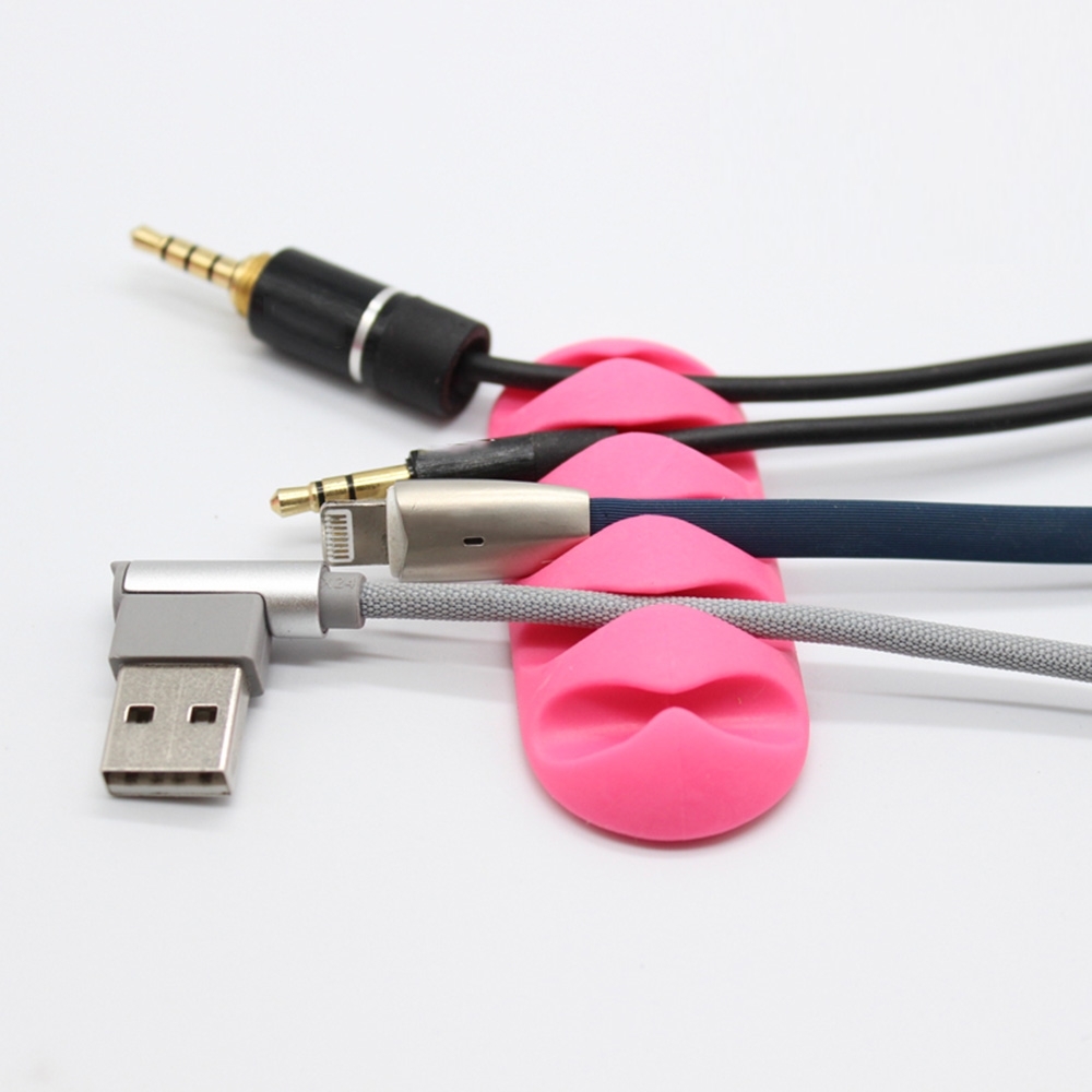 УЮТИЯ / 2 шт. на 5 разъемов / Силиконовый держатель для проводов ...