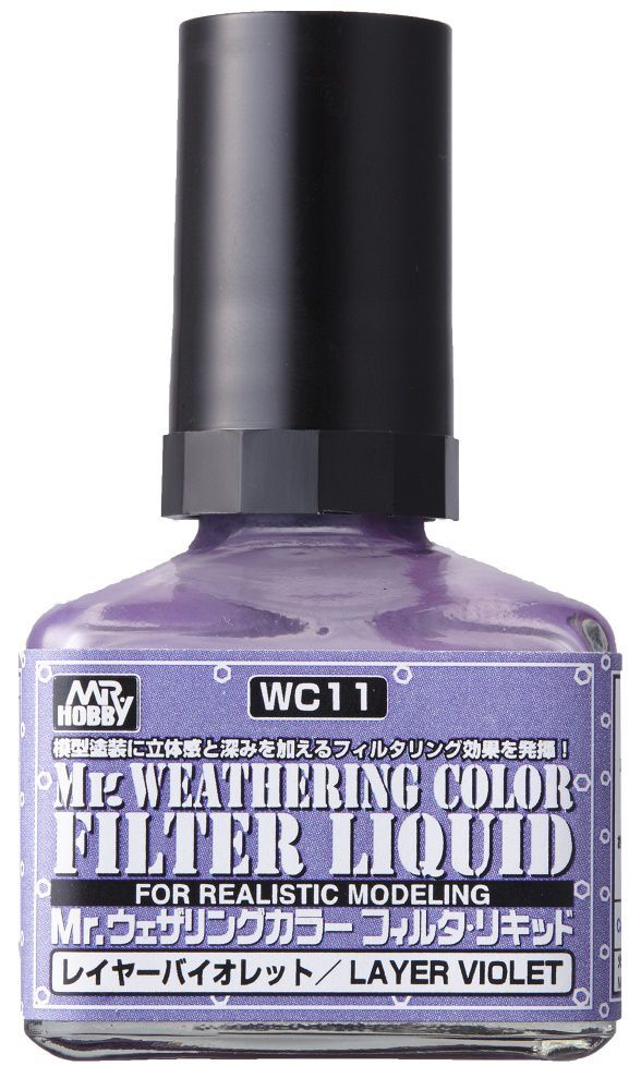 MR.HOBBY Mr.Weathering Color Layer Violet, Фиолетовый, Смывка для везеринга