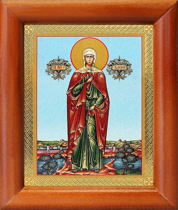 Мученица Валерия Кесарийская, Калерия, икона в рамке 8*9,5 см — купить ...