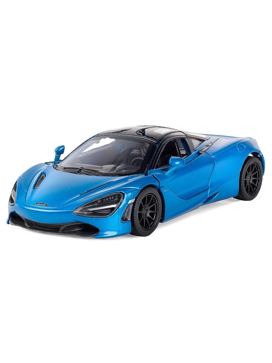 Машинка металлическая Макларен McLaren 720S Kinsmart 1:36 5403DKT  инерционная, цвет Голубой - купить с доставкой по выгодным ценам в  интернет-магазине OZON (837930257)