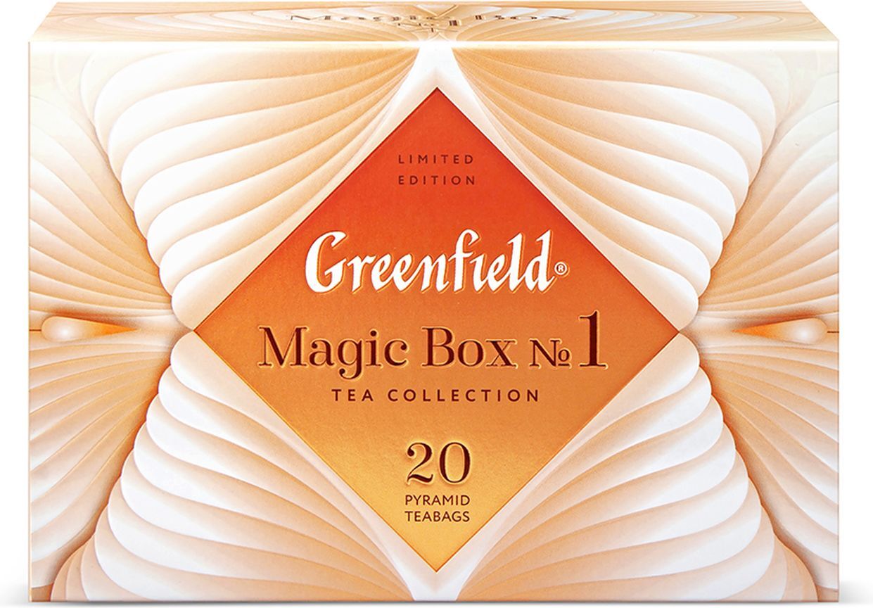 Чай magic. Чай Greenfield Magic Box 2. Greenfield Magic Box №1, 20 шт. Гринфилд Мэджик бокс 1. Чай в пирамидках черный Greenfield Magic Box №1, 20 шт.