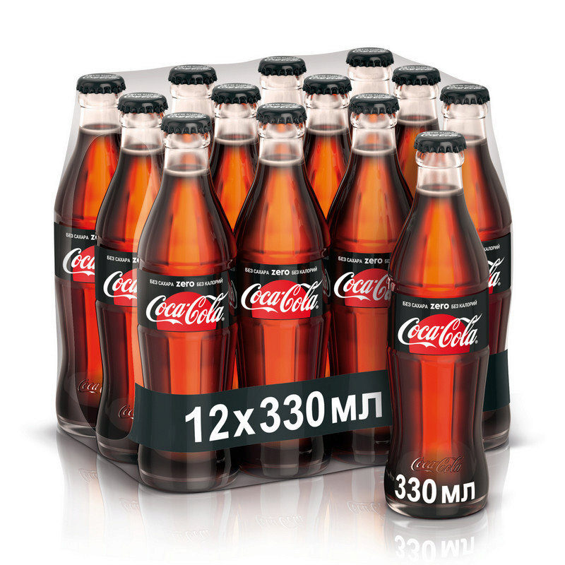 Характеристики COCA-COLA ZERO(Кока-Кола) в стекле, 0,33 л напиток ...