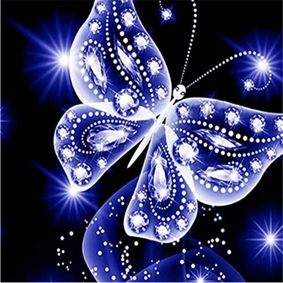Красивые бабочки с блестками