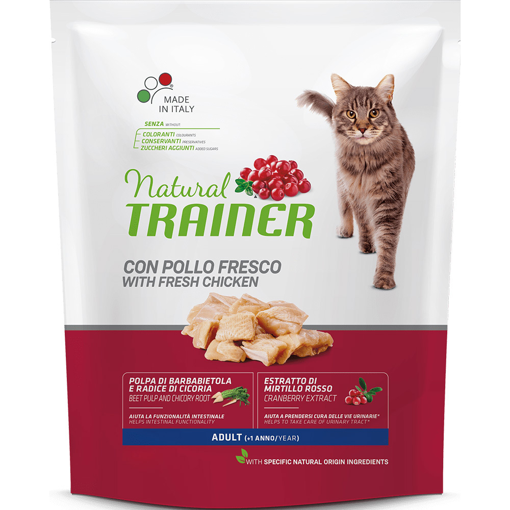 Сухой корм TRAINER NATURAL ADULT CAT WITH CHICKEN для взрослых кошек с ...